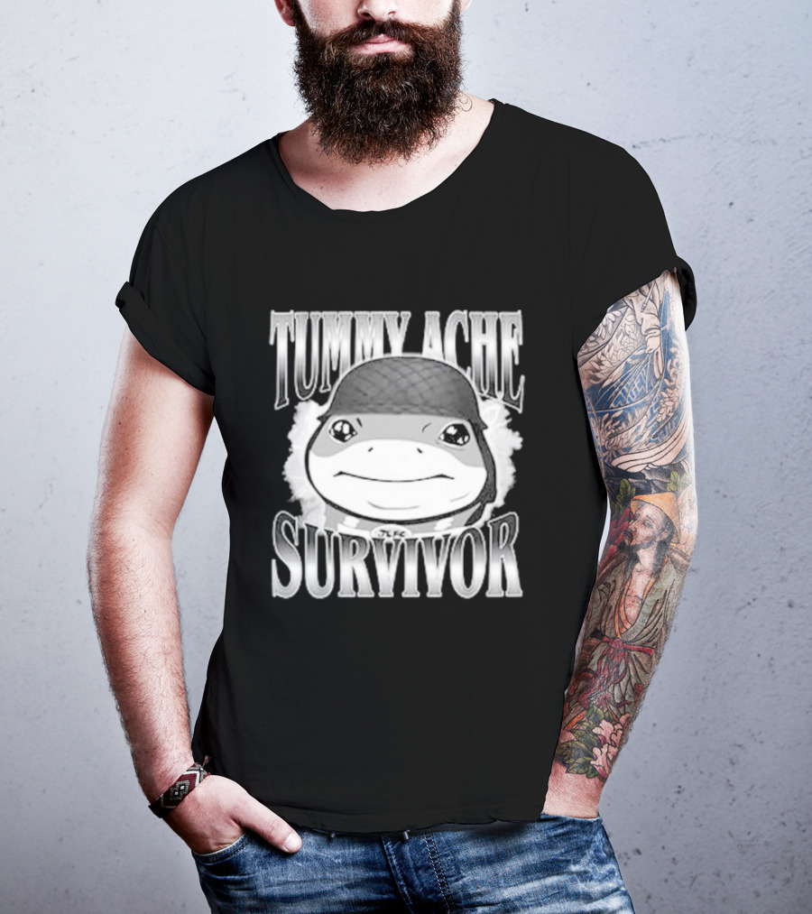 Tummy Ache Survivor Jeff The Land Shark Helmet Meme T-Shirt