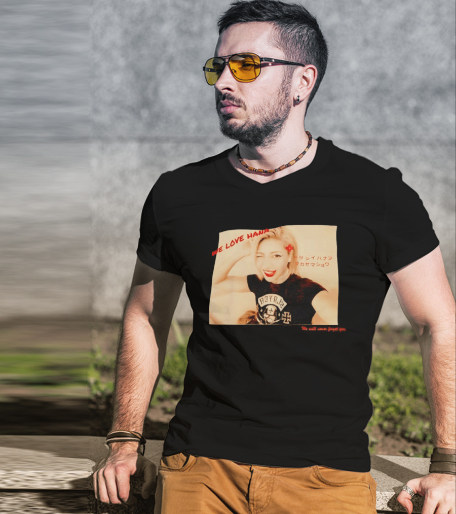 We Love Hana Kimura Punk Style Photo T-Shirt