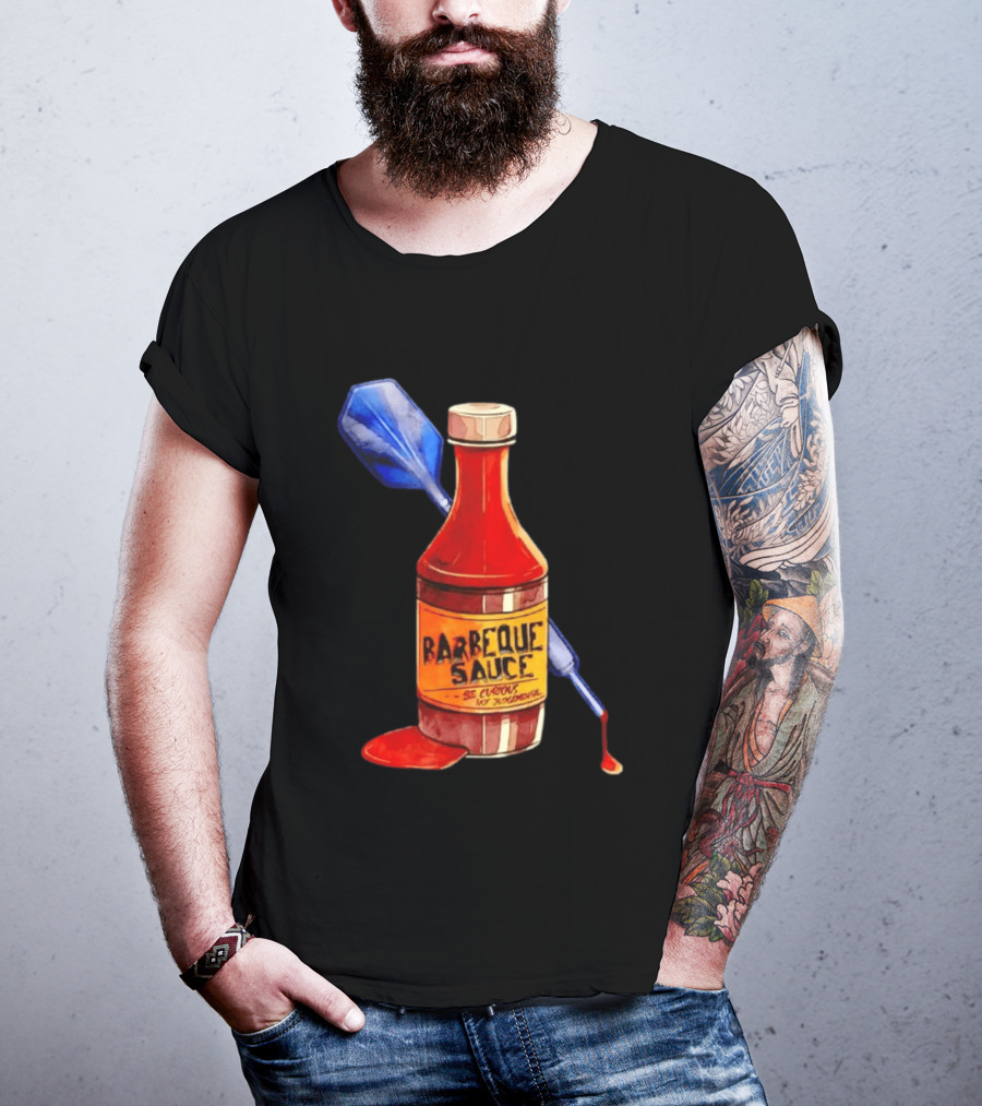 Barbecue Sauce Be Curious Not Judgmental Darts Bottle T-Shirt