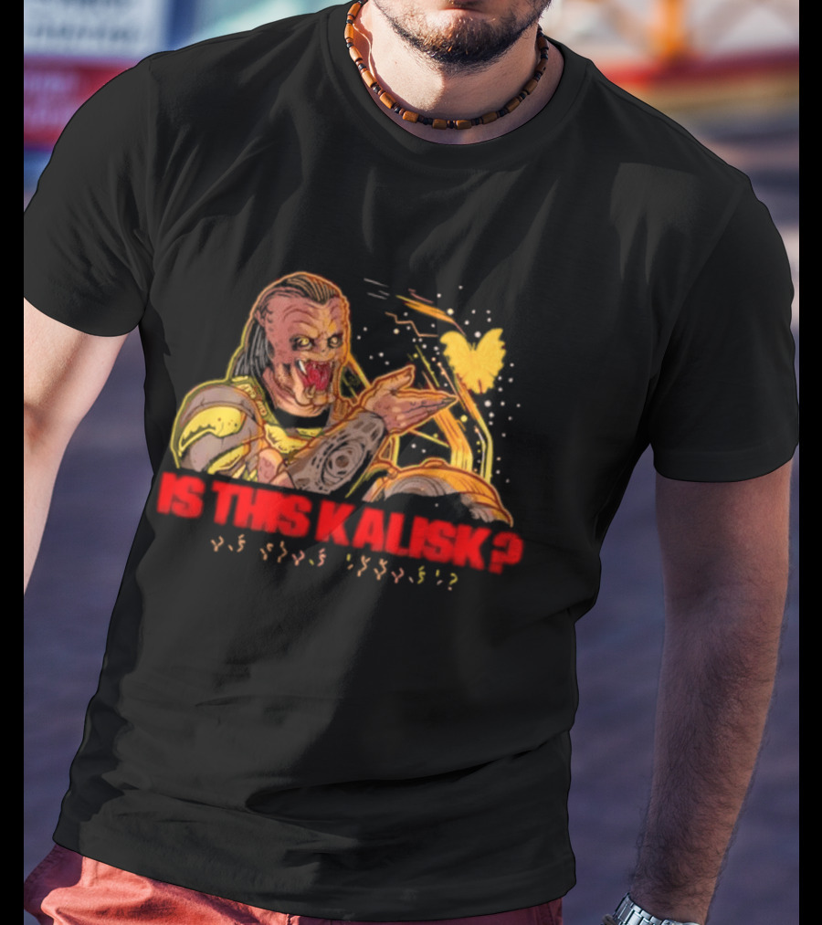 Is This Kalisk Monster Cartoon Character With Heart And Red T-Shirt