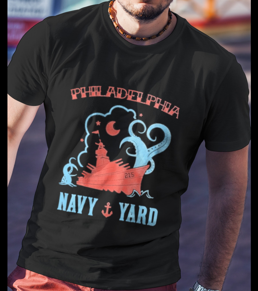 Philadelphia Phillies Navy Yard Anchor Ship T-Shirt