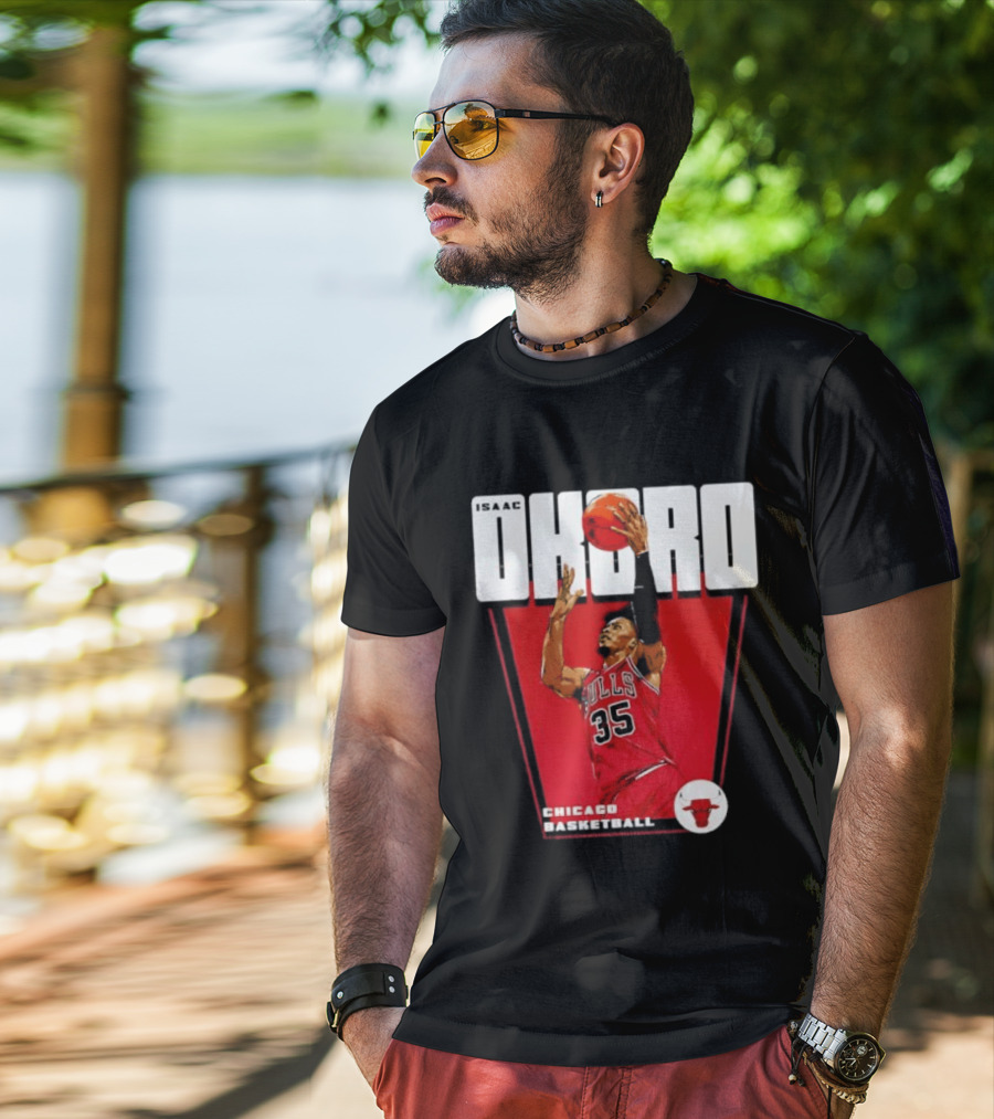 Chicago Basketball Okoro 35 Bulls Dunk T-Shirt