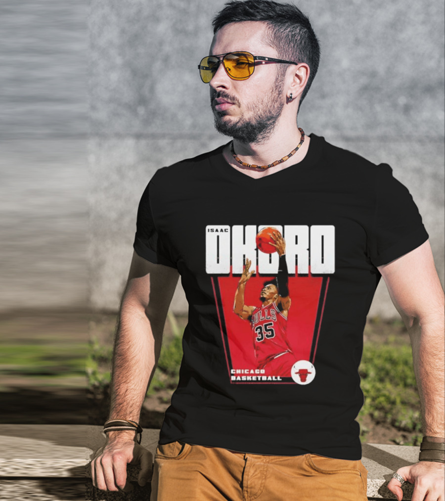 Chicago Basketball Okoro 35 Bulls Dunk T-Shirt