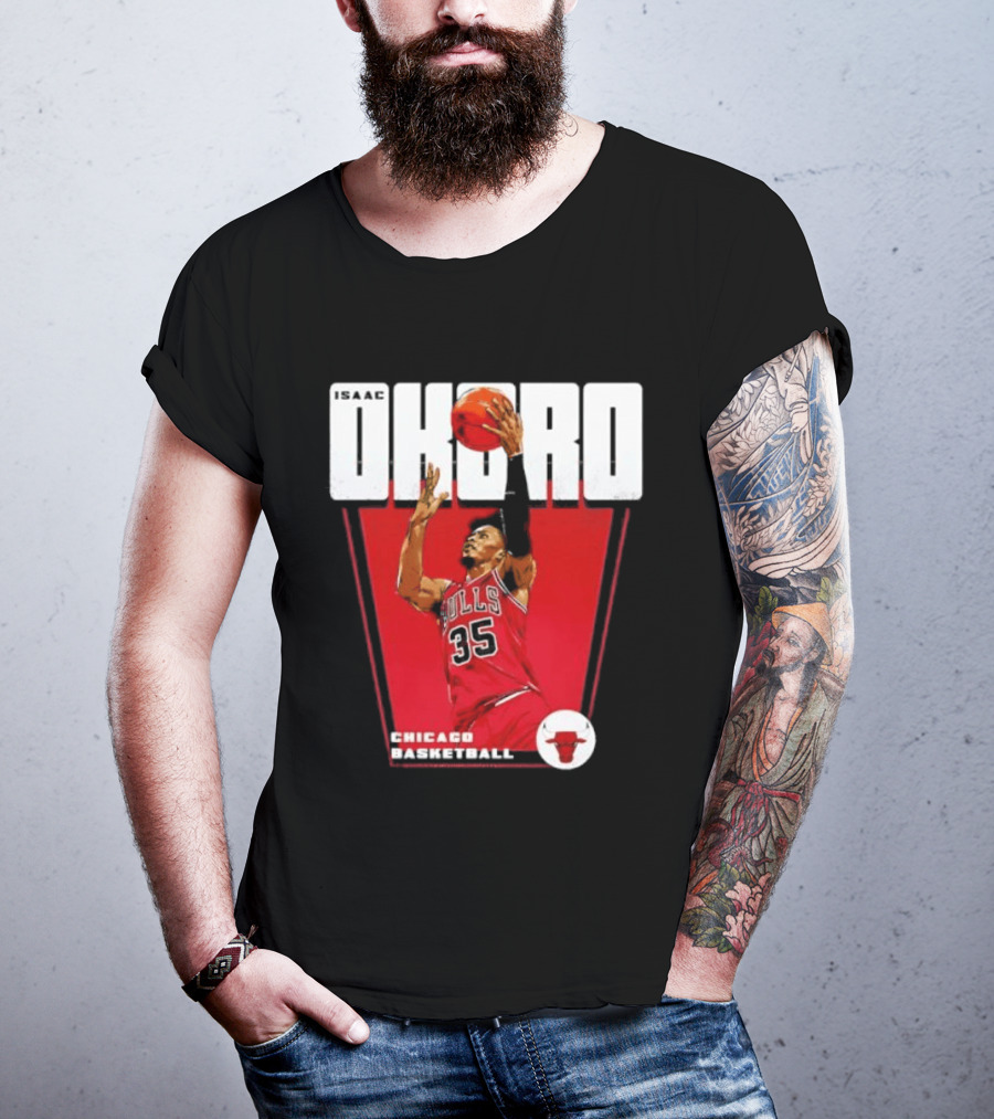 Chicago Basketball Okoro 35 Bulls Dunk T-Shirt