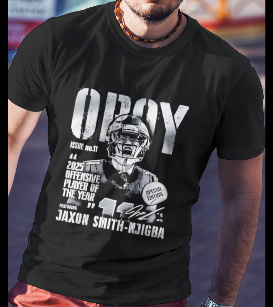 Seattle Seahawks 2025 Offensive Player Of The Year Jaxon Smith Njigba 11 T-Shirt