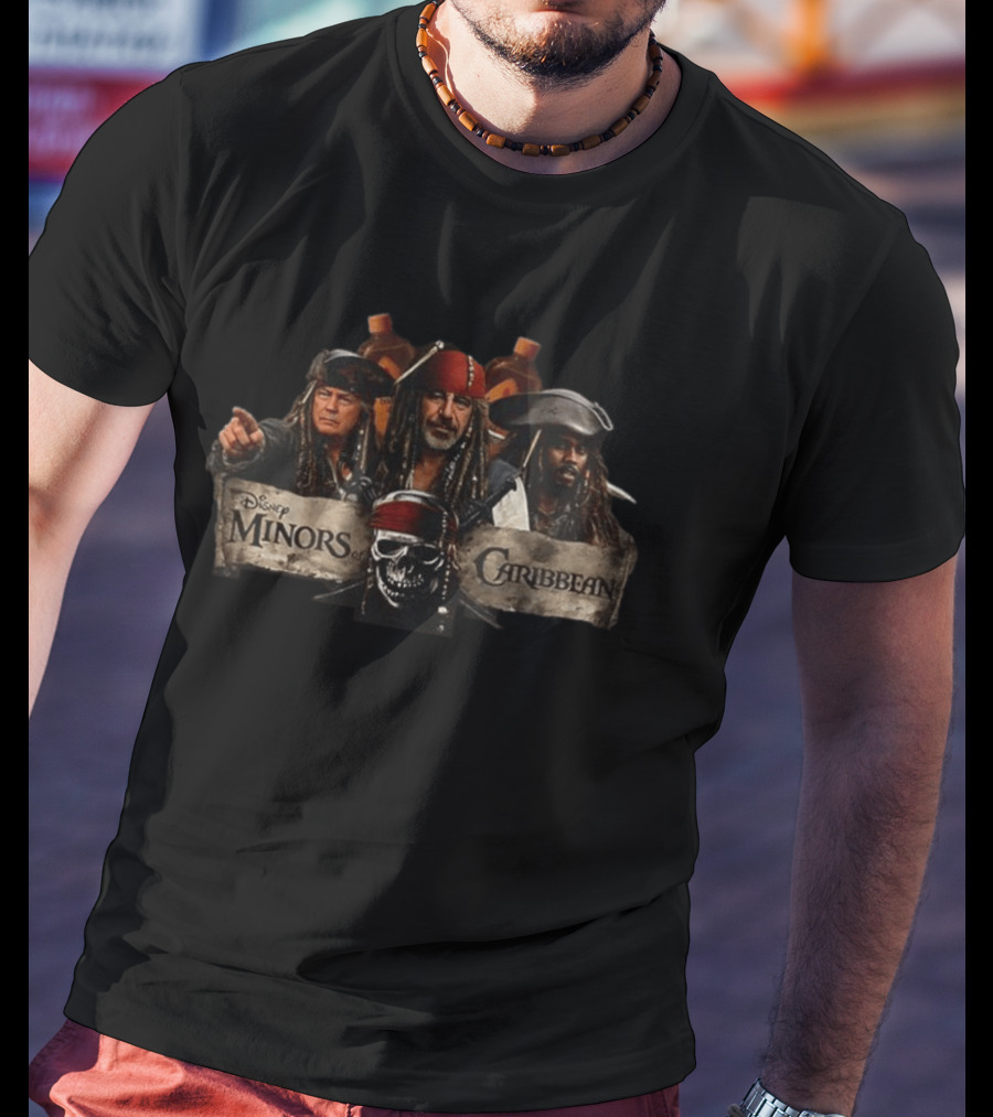 Disney Minors Of Caribbean Skulls And Pirates T-Shirt