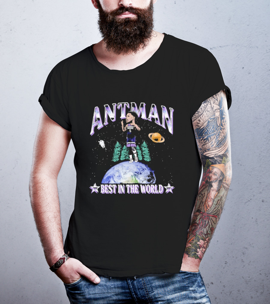 ANTMAN Best In The World Minnesota Timberwolves Basketball Planetary T-Shirt