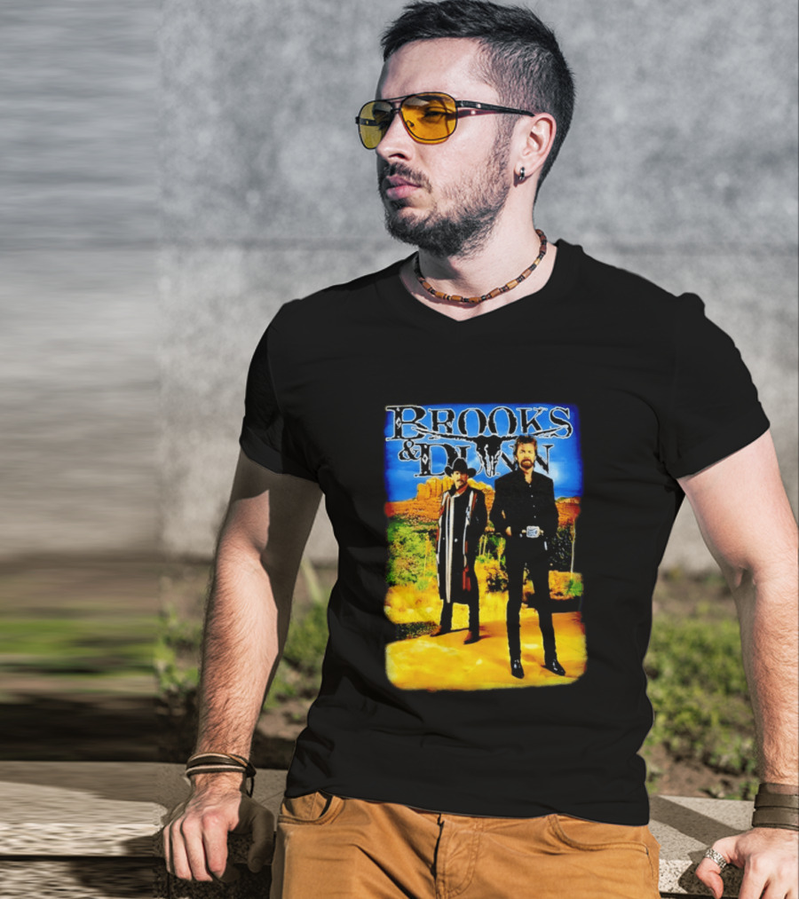 Brooks And Dunn Western Style Desert T-Shirt