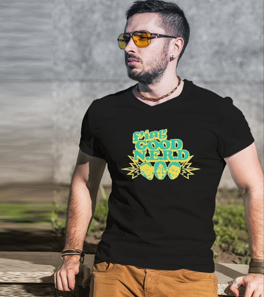 F'ing Good N.E.R.D Faces And Lightning T-Shirt