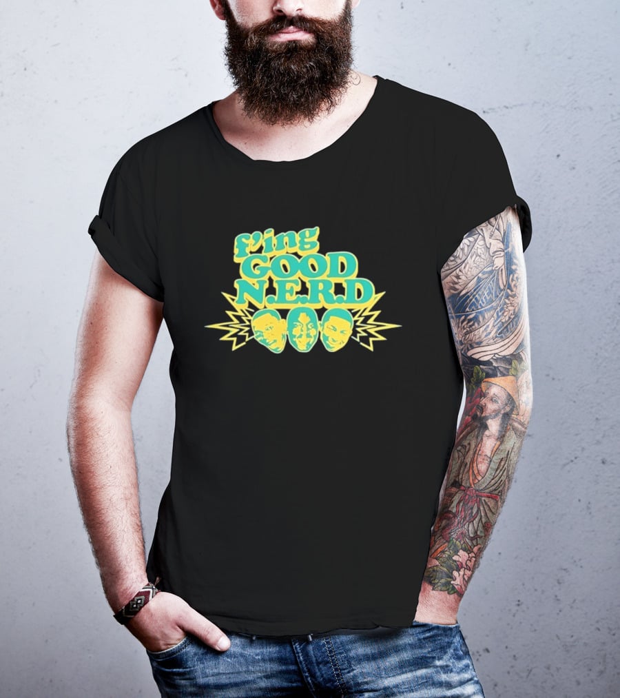 F'ing Good N.E.R.D Faces And Lightning T-Shirt
