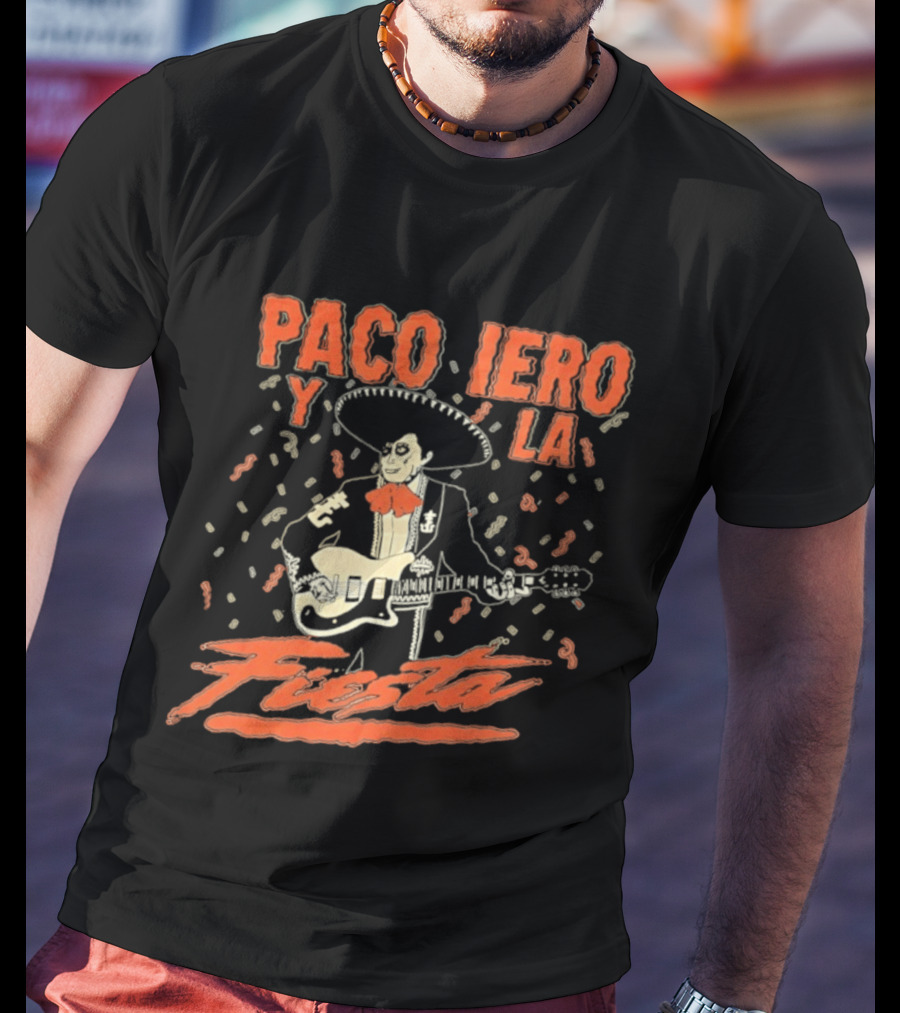 Paco Iero Y La Fiesta Sombrero Guitar Celebration T-Shirt