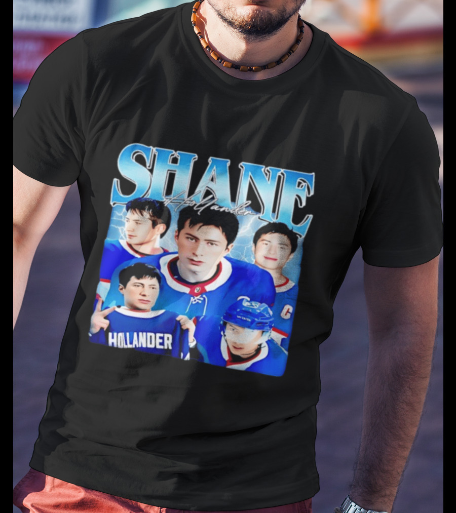 Shane Hollander Hockey Legend Heated Rivalry Lightning T-Shirt