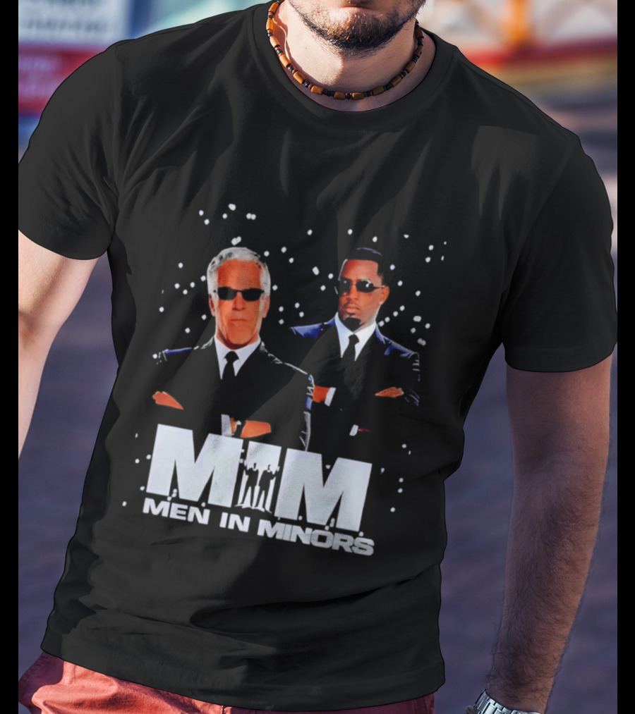 Men In Minors MIM Jeffrey Epstein Sean Combs T-Shirt