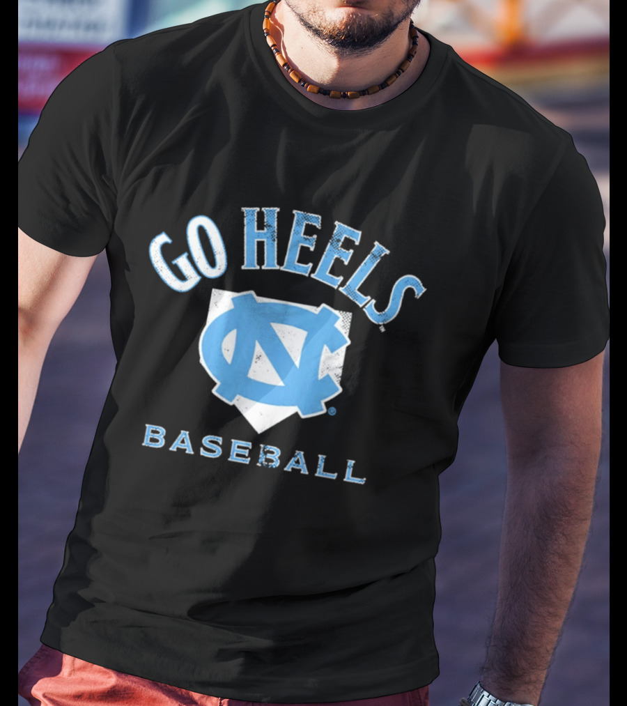 UNC Tar Heels Baseball Go Heels Home Plate T-Shirt