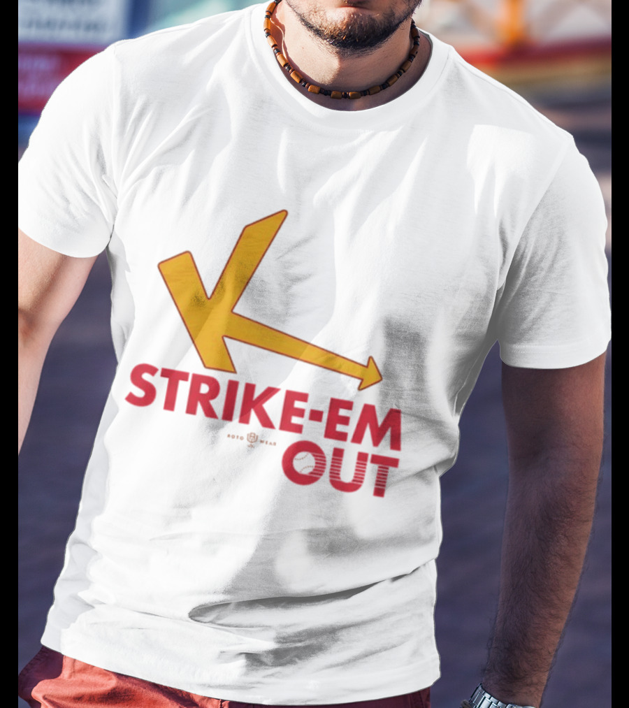 Strike Em Out Arrow CJ Beatt Baseball T-Shirt