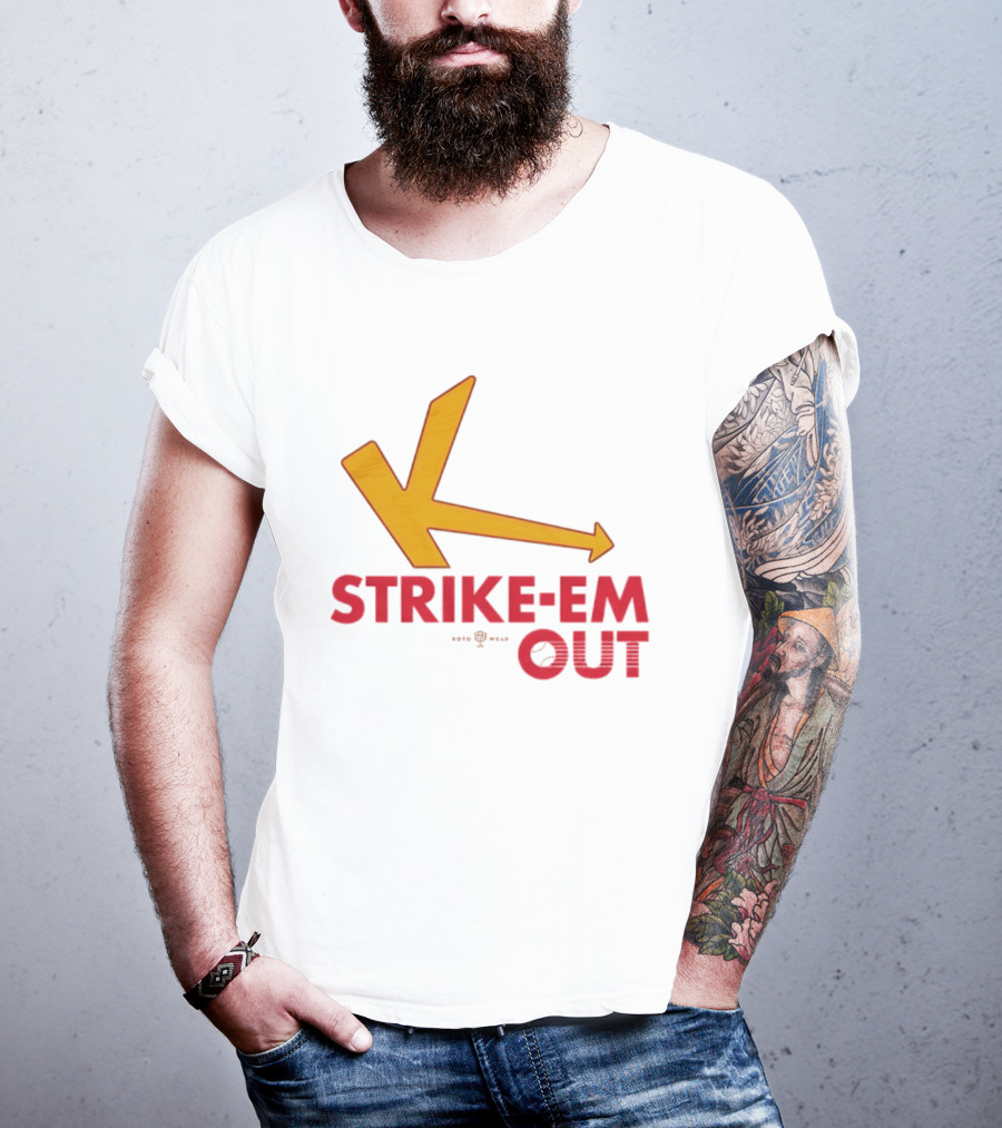 Strike Em Out Arrow CJ Beatt Baseball T-Shirt