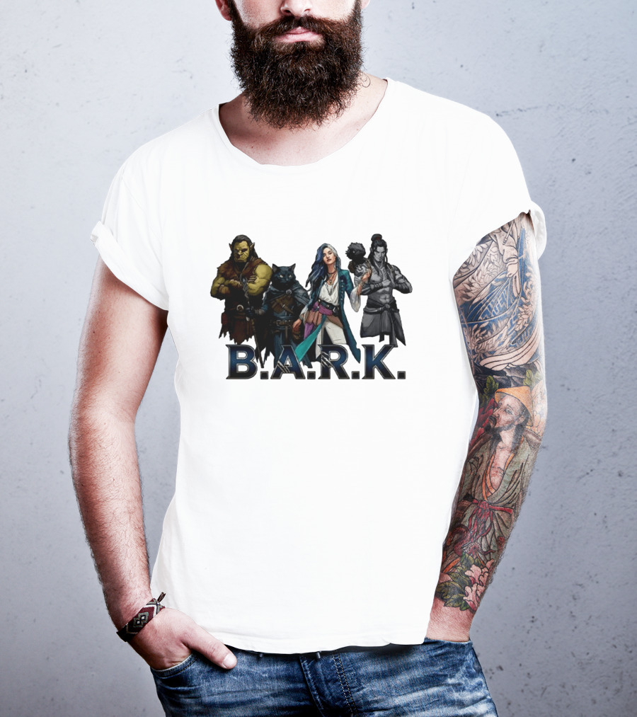 B.A.R.K. Tyranny Of Dragons Fantasy Character Ensemble T-Shirt