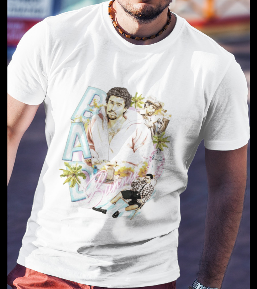 Bad Bunny Vintage Style Urban Vibes 2026 Palm Trees Retro Look T-Shirt