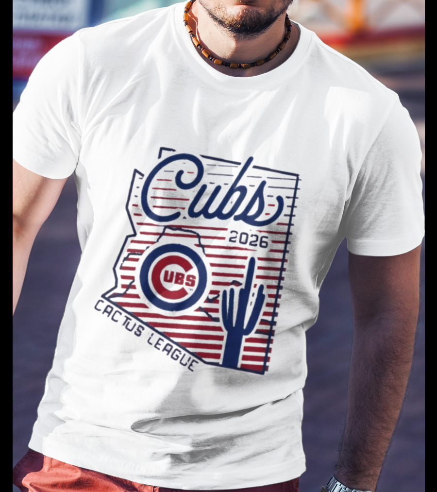 Chicago Cubs 2026 Cactus League Arizona Baseball Cactus T-Shirt