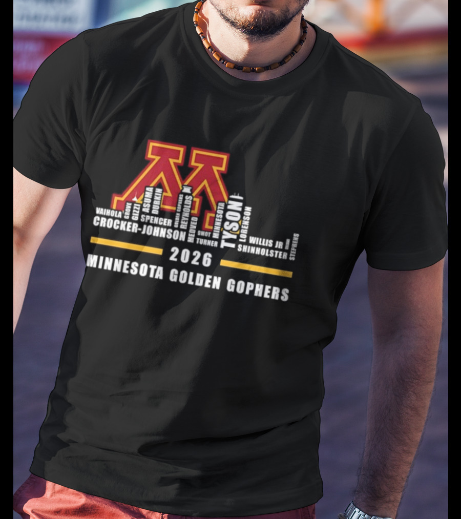 Minnesota Golden Gophers 2026 Legends All Names T-Shirt
