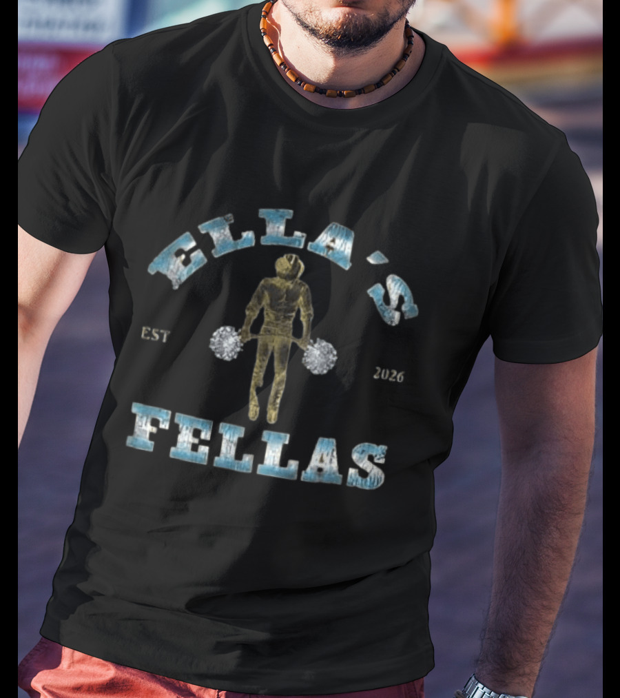 Ella's Fellas Est 2026 Weightlifting Motif T-Shirt