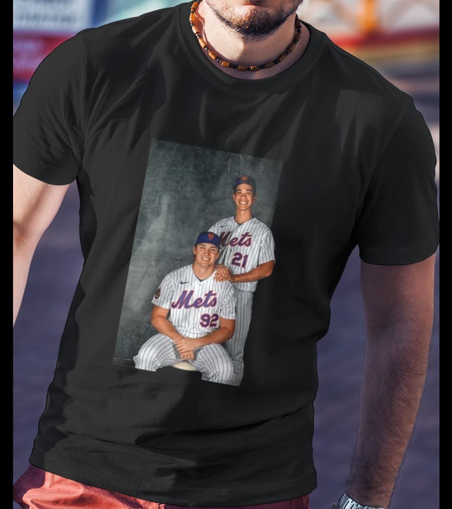 New York Mets Jonathan Pintaro Jonah Tong Step Brother Team Players T-Shirt