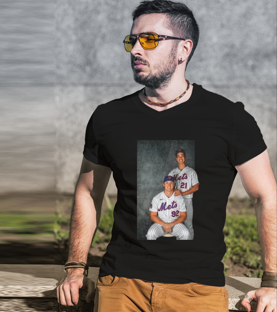 New York Mets Jonathan Pintaro Jonah Tong Step Brother Team Players T-Shirt