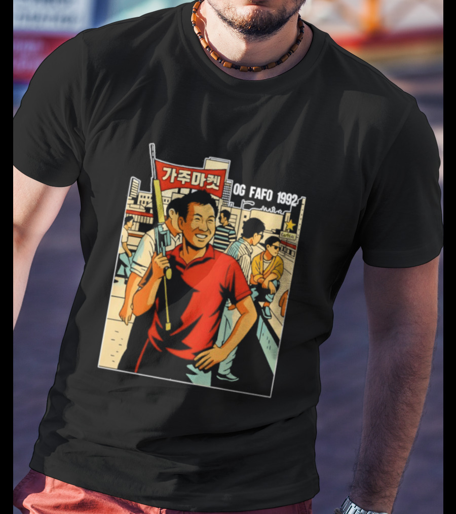 Gaju Market California OG FAFO 1992 Retro Vibe Scene T-Shirt
