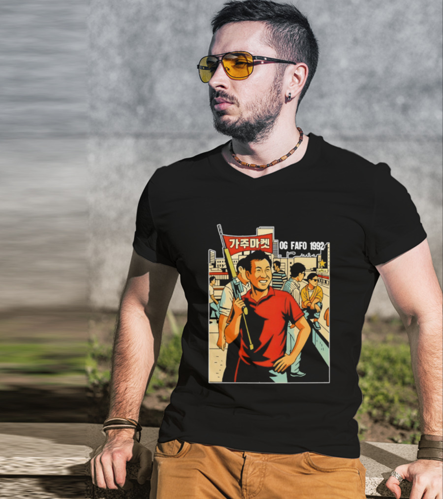 Gaju Market California OG FAFO 1992 Retro Vibe Scene T-Shirt