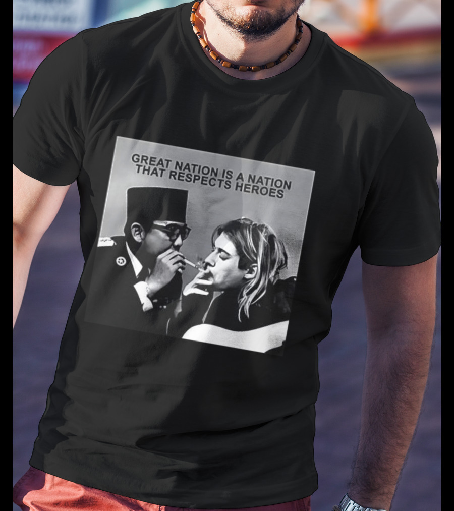 Great Nation Respects Heroes Iconic Figure Meeting T-Shirt
