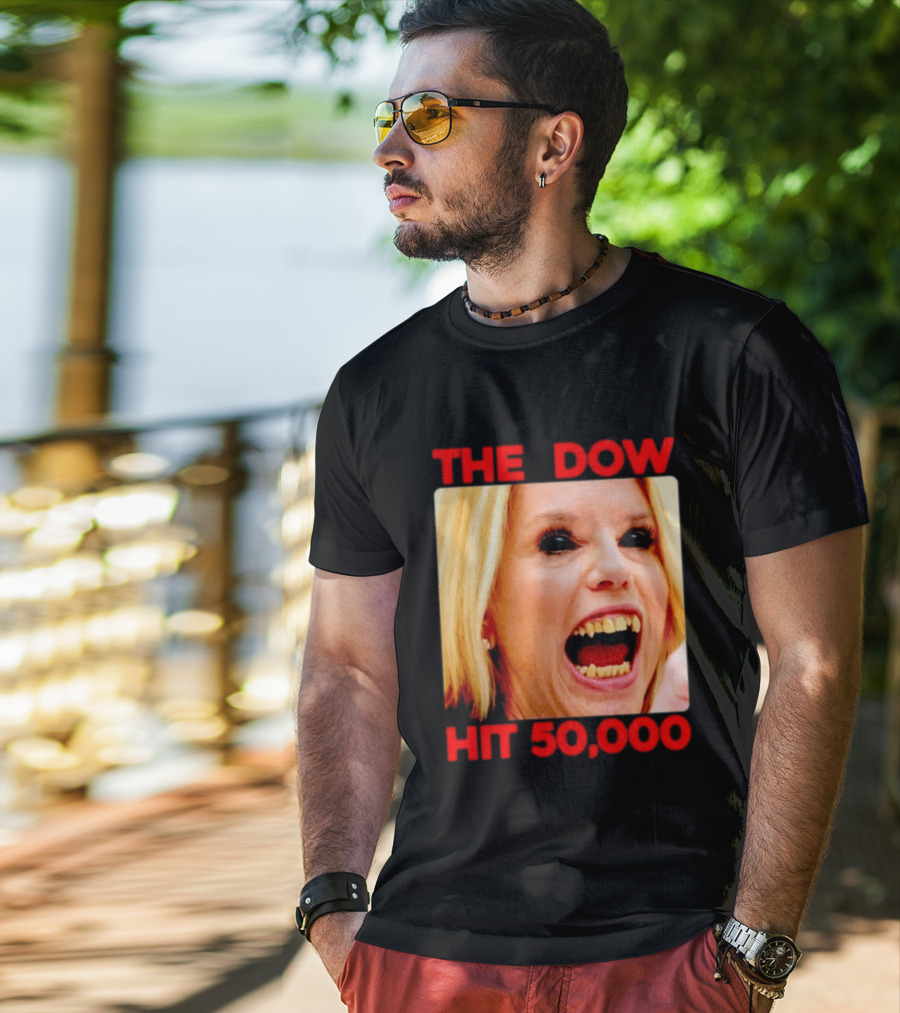 The Dow Hit 50000 Teeth Blonde Woman T-Shirt