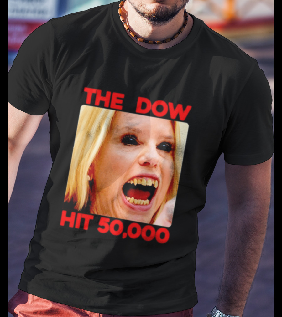 The Dow Hit 50000 Teeth Blonde Woman T-Shirt