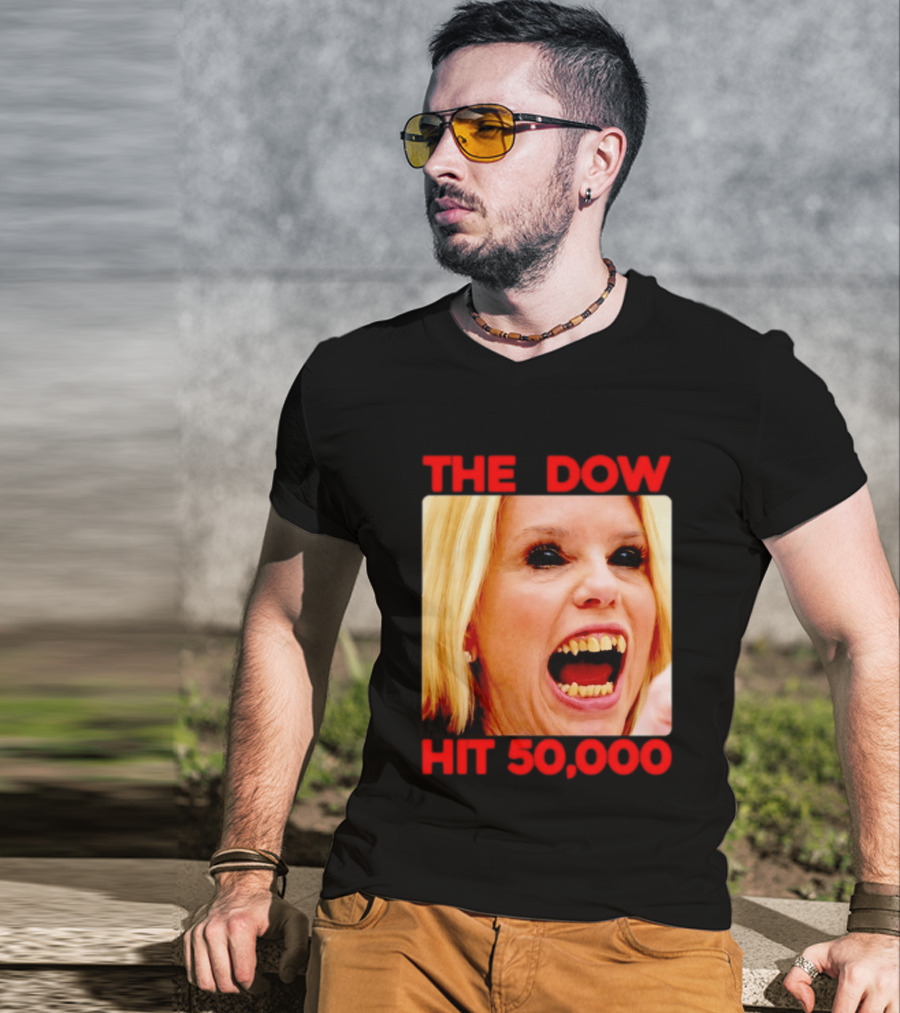 The Dow Hit 50000 Teeth Blonde Woman T-Shirt
