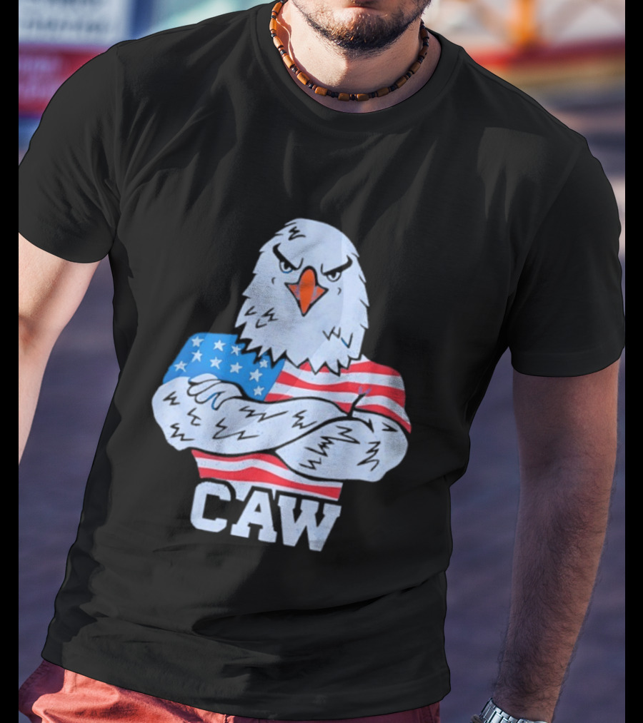 Eagle Caw American Flag Stars And Stripes T-Shirt