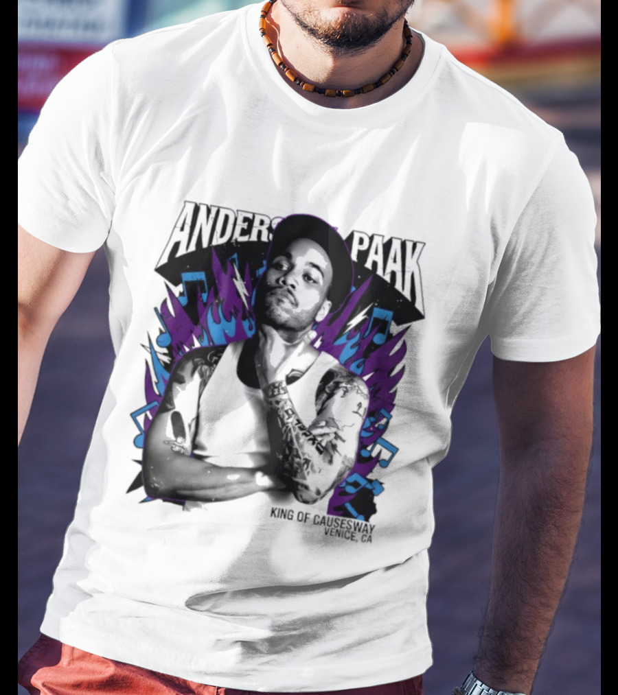 Anderson Paak King Of Causeway Venice CA T-Shirt