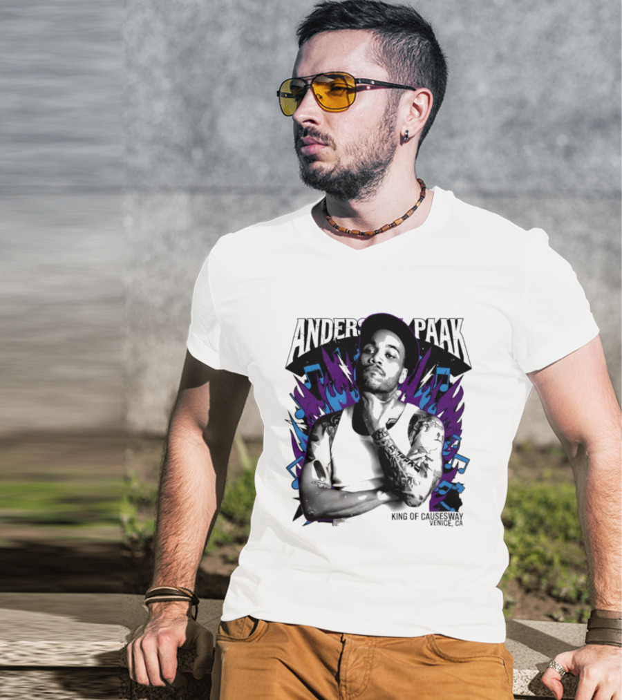 Anderson Paak King Of Causeway Venice CA T-Shirt