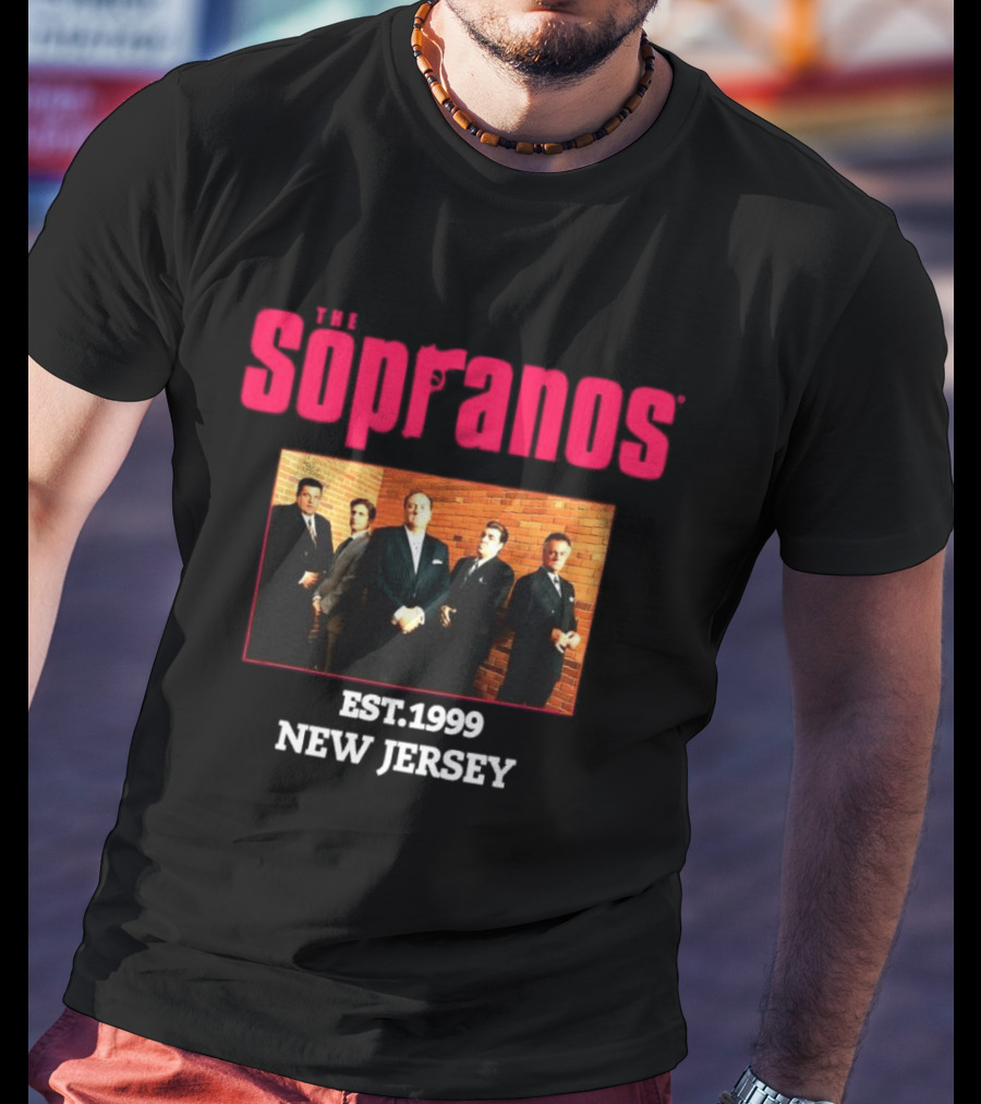 Sopranos Est 1999 New Jersey Cast Photo T-Shirt