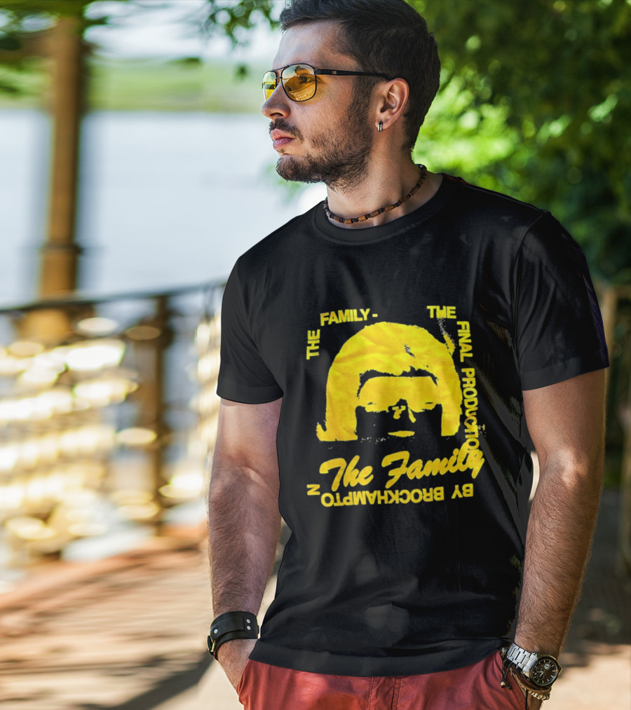The Family The Final Production By Brockhampton Face Silhouette Yellow T-Shirt