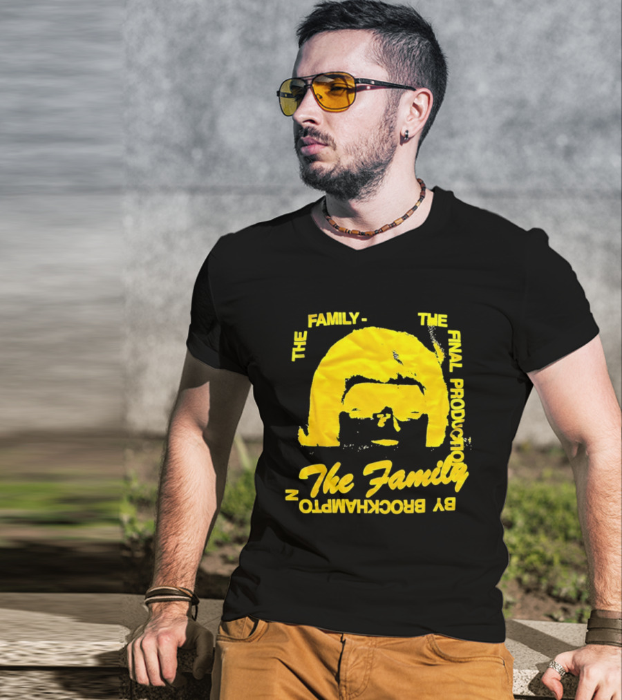 The Family The Final Production By Brockhampton Face Silhouette Yellow T-Shirt