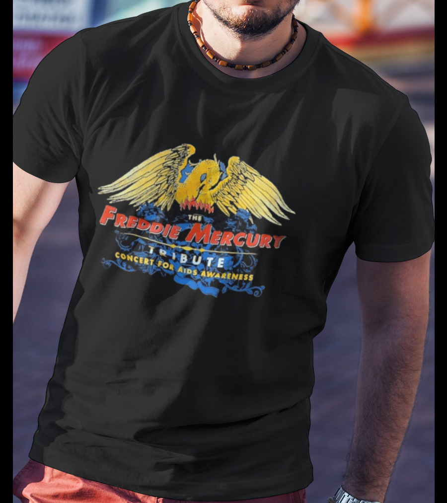 The Freddie Mercury Tribute Concert For AIDS Awareness Wings And Phoenix T-Shirt