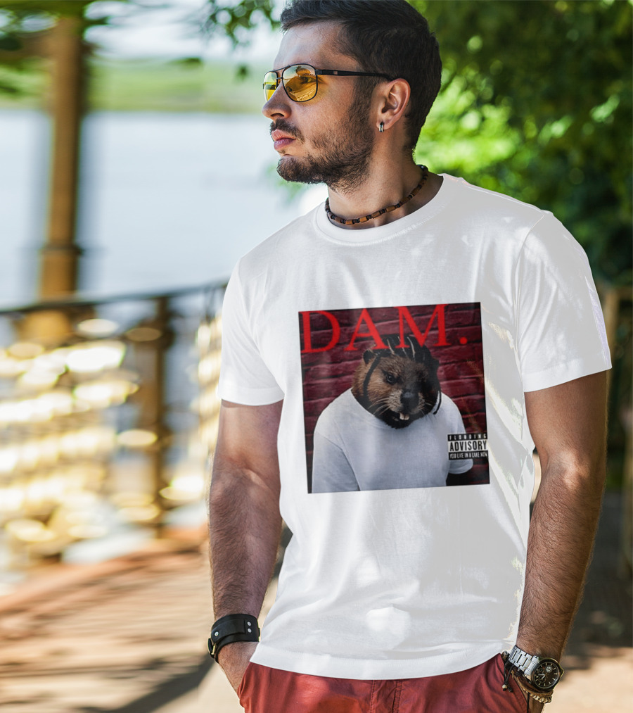 DAM Beavrick Logmar Flooding You Live In A Lake New T-Shirt