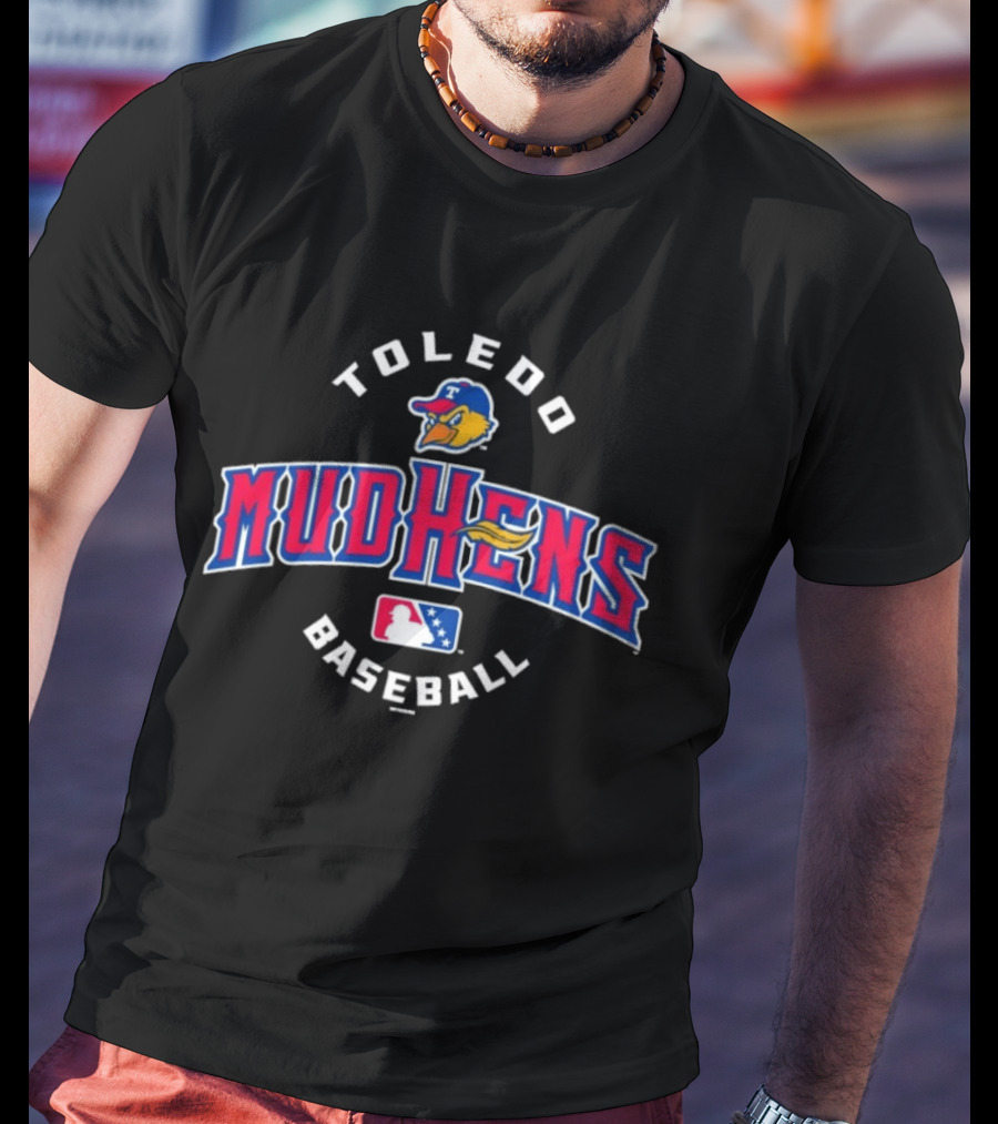 Toledo Mud Hens Baseball Team Logo With Jabari T-Shirt