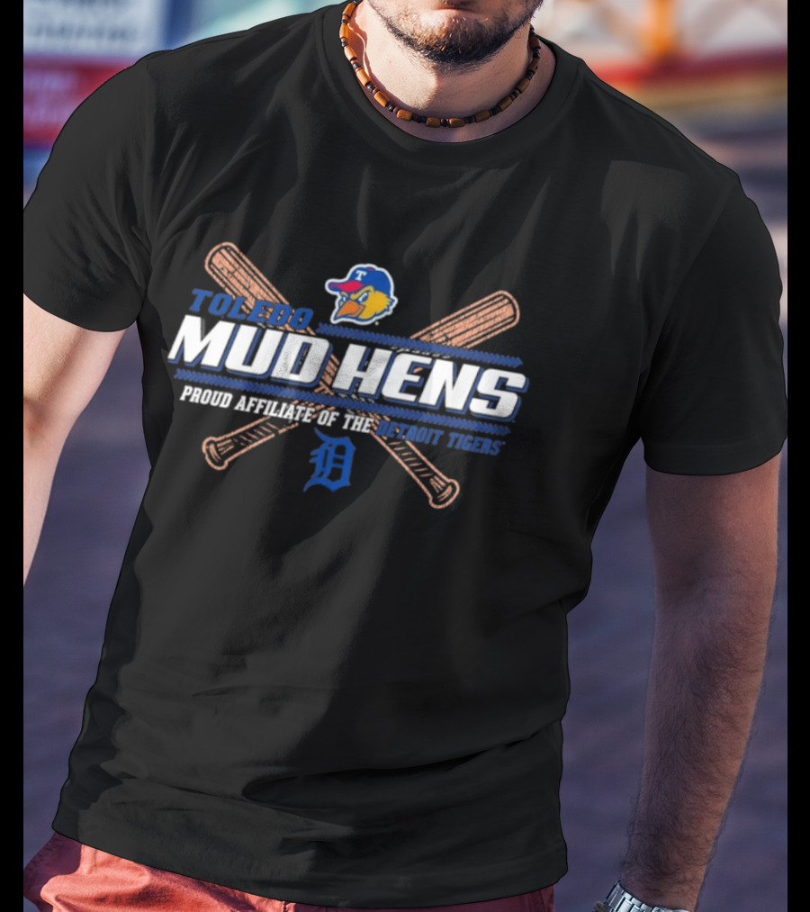 Toledo Mud Hens Proud Affiliate Of The Detroit Tigers Baseball T-Shirt