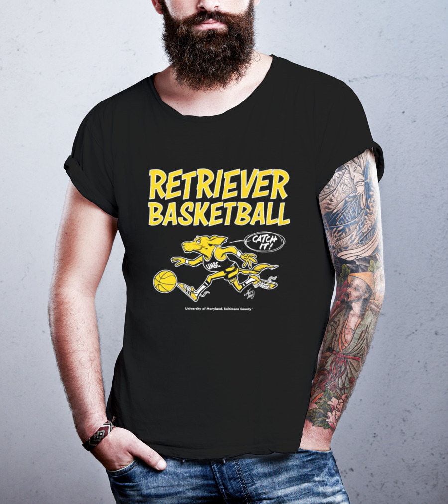 Retriever Basketball Catch It UMBC Retrievers University Of Maryland Baltimore County T-Shirt