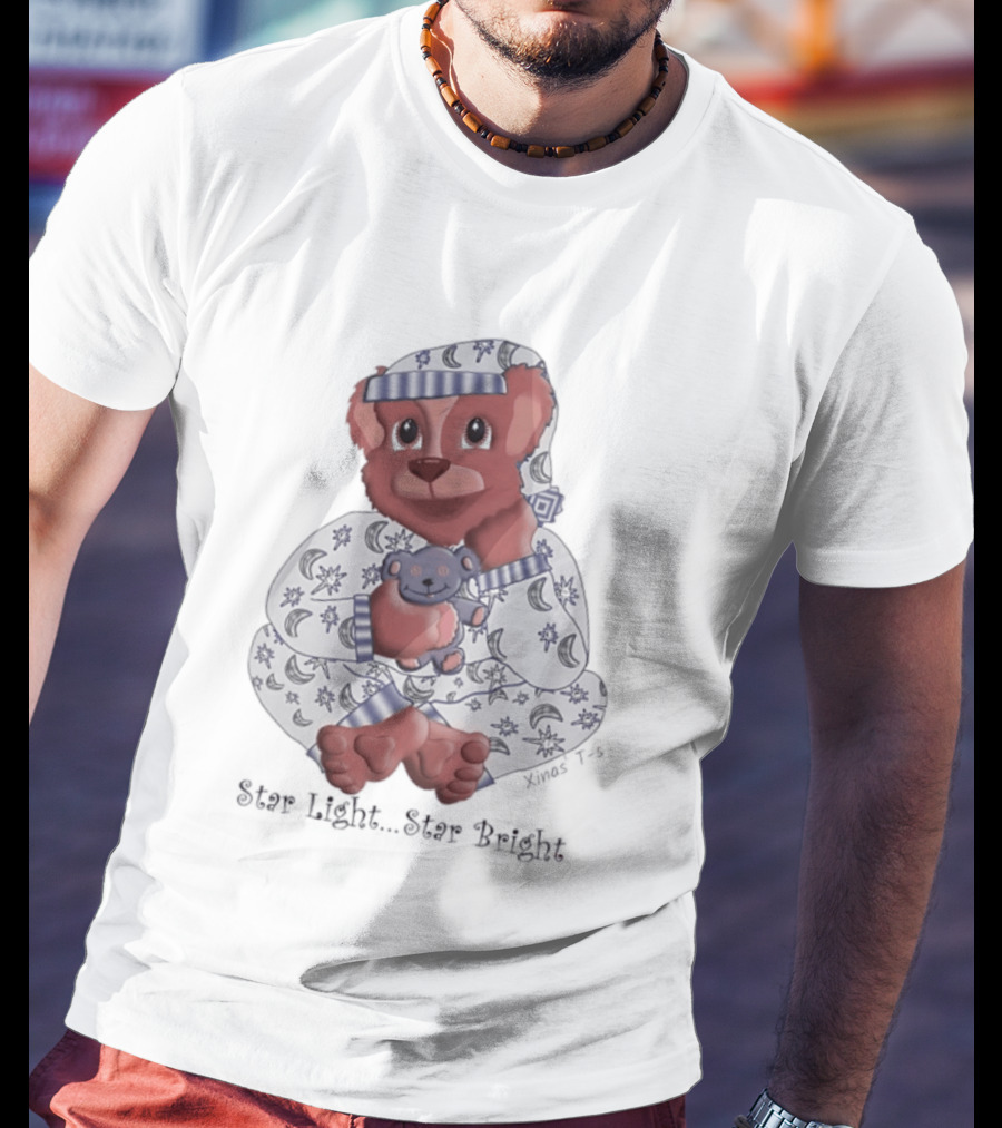 Star Light Star Bright Sleepy Bear Pajama Magic T-Shirt