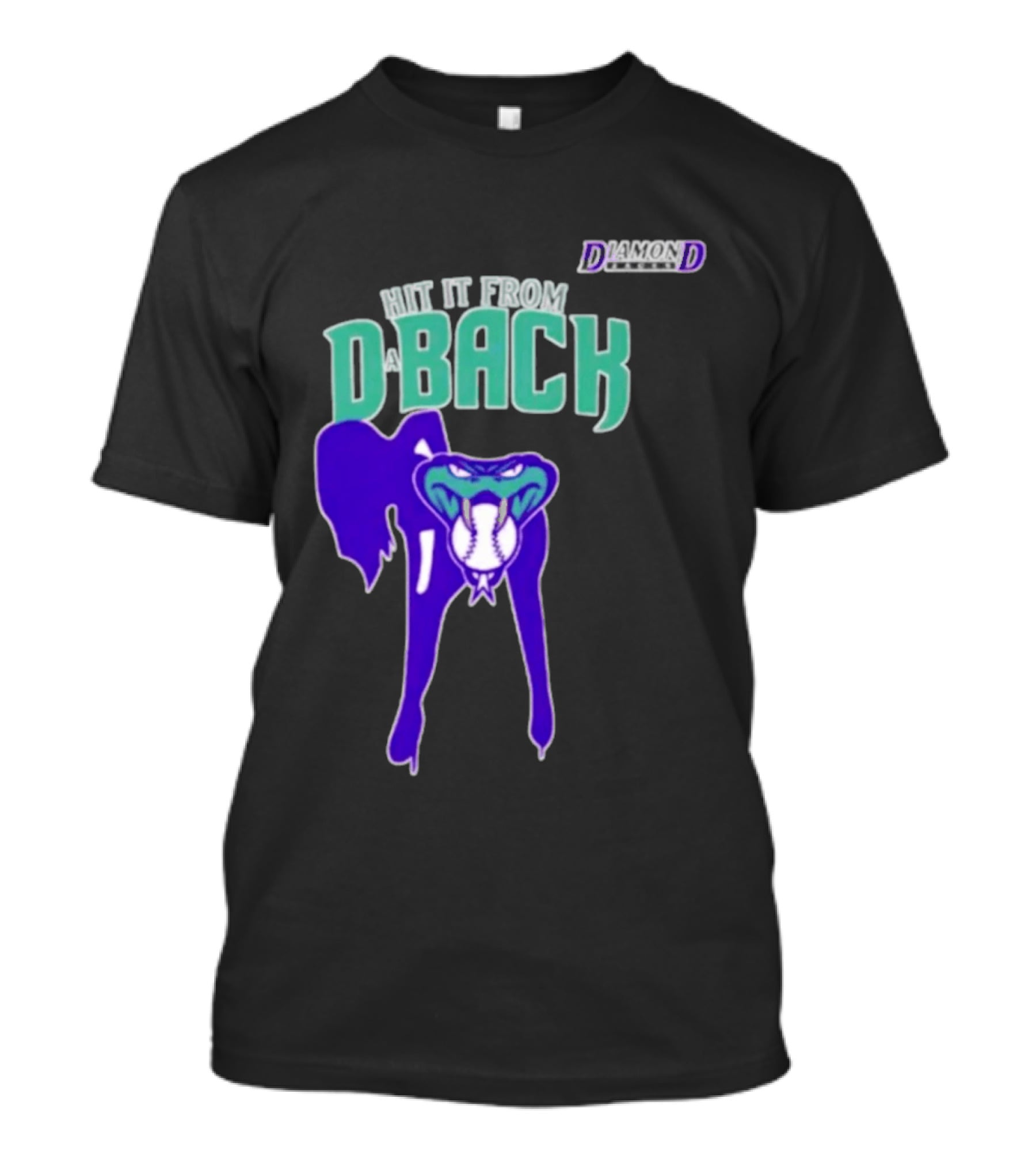 Hit It From D Back Arizona Baseball T-Shirt