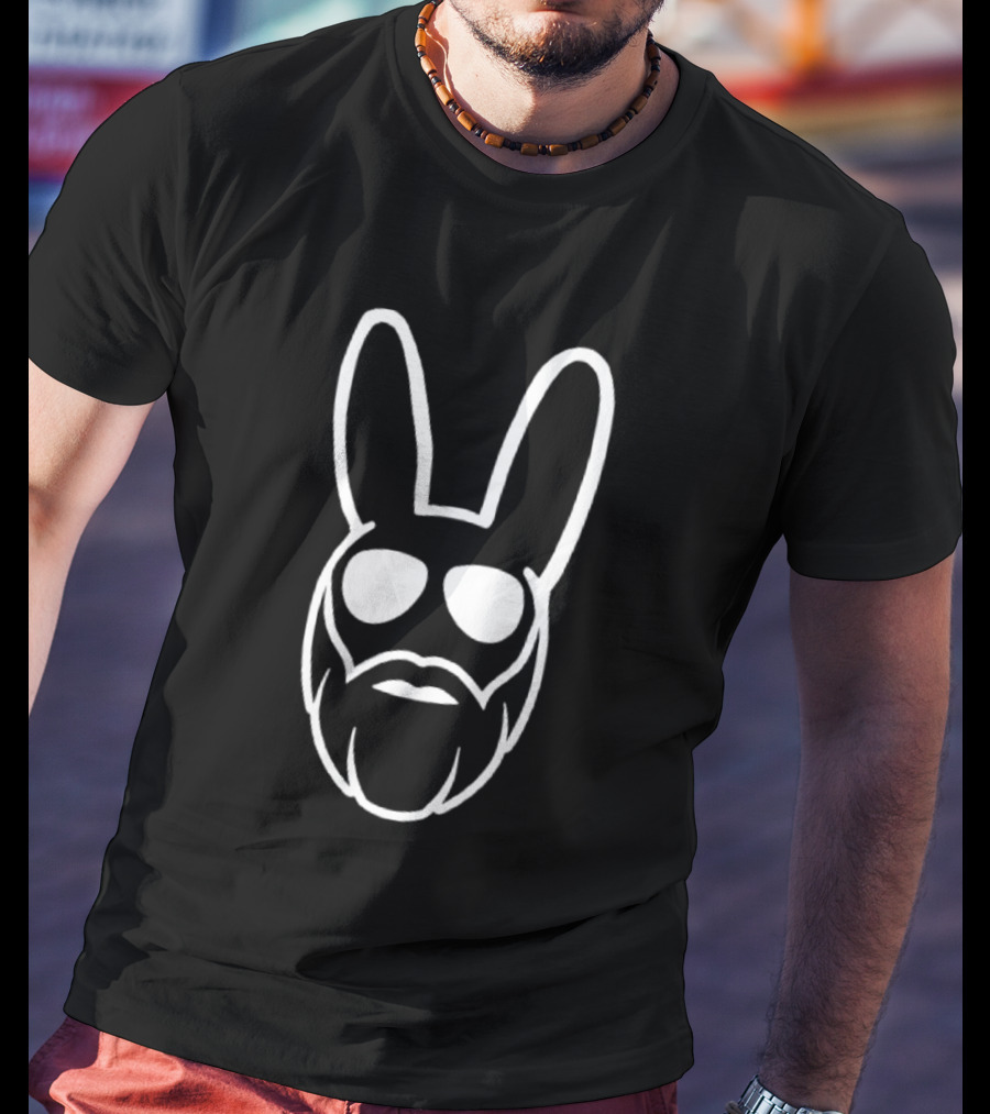 Swole Bunny Beard Face T-Shirt