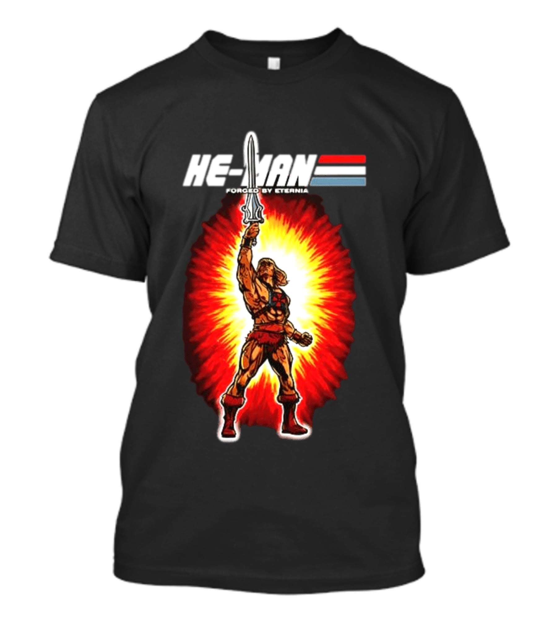 He Man Forged By Eternia Masters Of The Universe Power Sword Blast T-Shirt