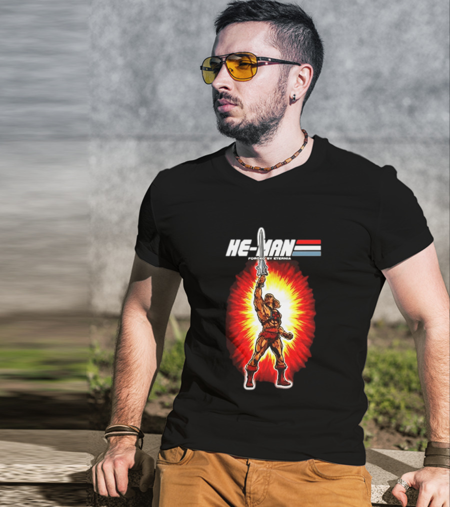 He Man Forged By Eternia Masters Of The Universe Power Sword Blast T-Shirt
