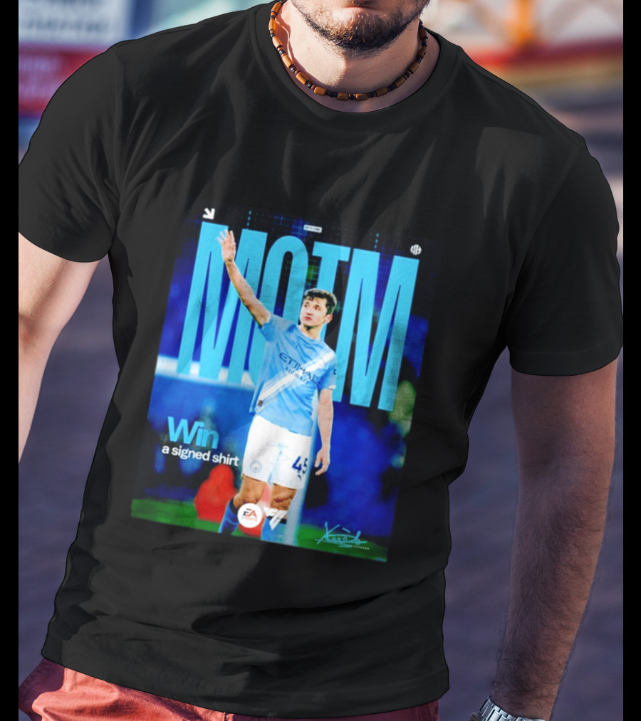 MOTM Win Signed Etihad Airways EA Sports Khusanov T-Shirt